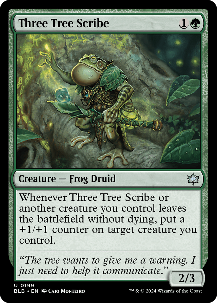 Three Tree Scribe [Bloomburrow] Foil