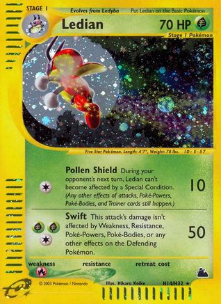 Ledian (H14/H32) [Skyridge] Reverse Holofoil