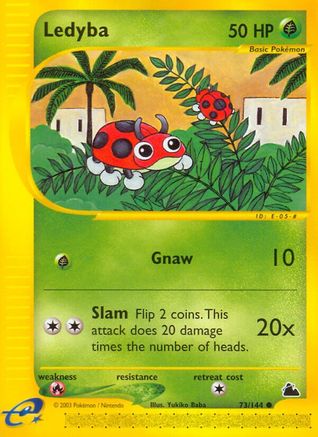Ledyba (73/144) [Skyridge] Reverse Holofoil