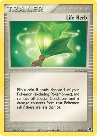 Life Herb (93/112) [EX: FireRed & LeafGreen] Reverse Holofoil
