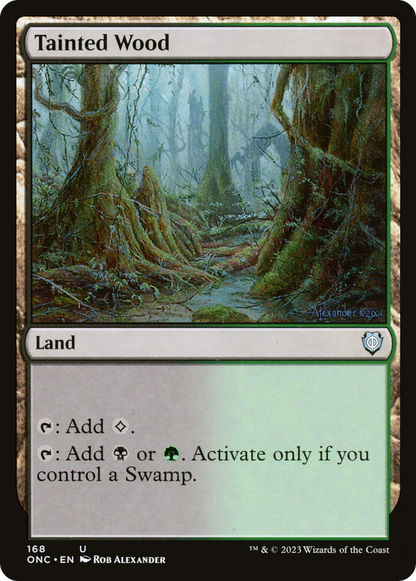 Tainted Wood [Phyrexia: All Will Be One Commander] Foil