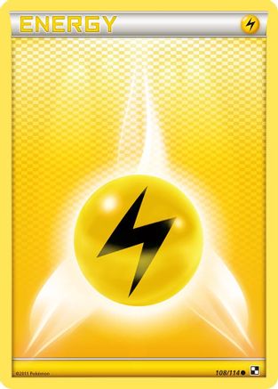 Lightning Energy (108/114) [Black & White: Base Set] Reverse Holofoil