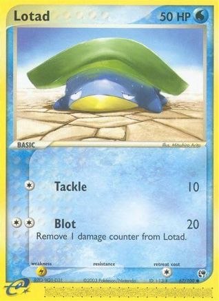 Lotad (67/100) [EX: Sandstorm] Reverse Holofoil