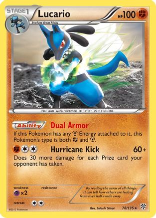 Lucario (78/135) [Black & White: Plasma Storm] Reverse Holofoil