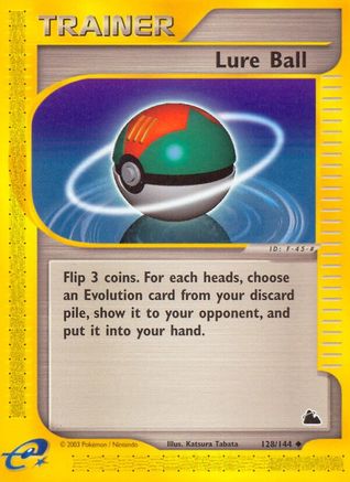 Lure Ball (128/144) [Skyridge] Reverse Holofoil