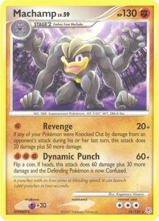 Machamp (31/130) [Diamond & Pearl: Base Set] Reverse Holofoil