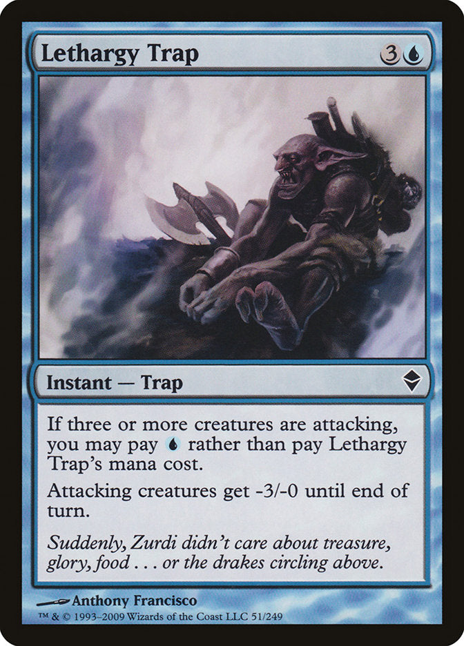 Lethargy Trap [Zendikar] Foil