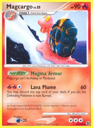 Magcargo (45/106) [Diamond & Pearl: Great Encounters] Reverse Holofoil