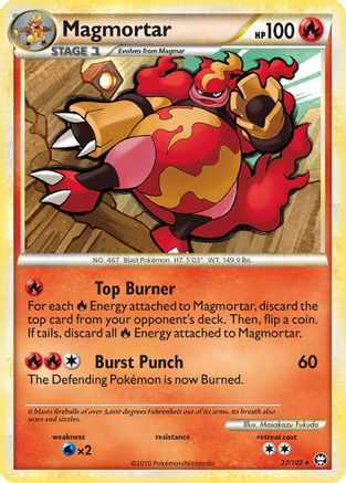 Magmortar (27/102) [HeartGold & SoulSilver: Triumphant] Reverse Holofoil