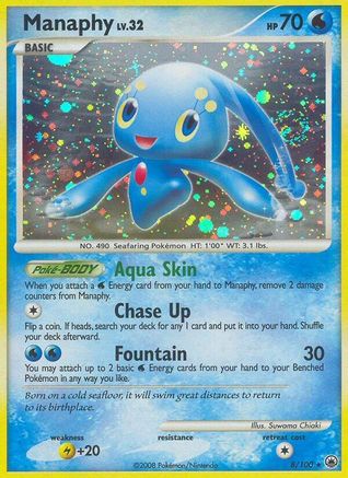 Manaphy (8/100) [Diamond & Pearl: Majestic Dawn] Reverse Holofoil