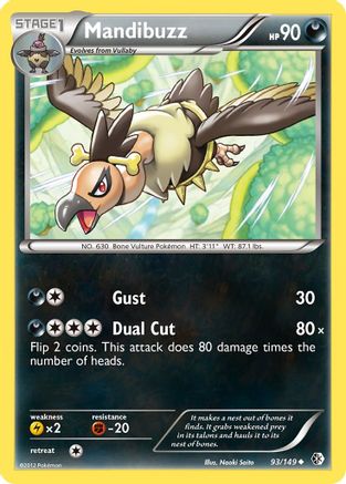 Mandibuzz (93/149) [Black & White: Boundaries Crossed] Reverse Holofoil
