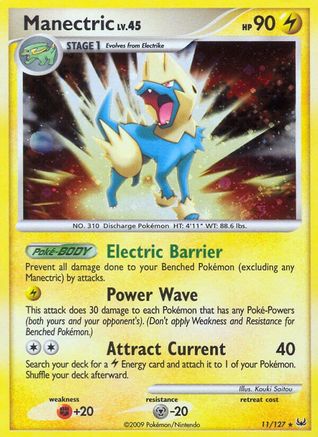 Manectric (11/127) [Platinum: Base Set] Reverse Holofoil