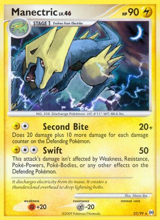 Manectric (22/99) [Platinum: Arceus] Reverse Holofoil