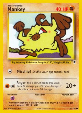 Mankey (81/110) [Legendary Collection] Reverse Holofoil