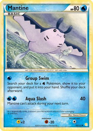 Mantine (45/123) [HeartGold & SoulSilver: Base Set] Reverse Holofoil