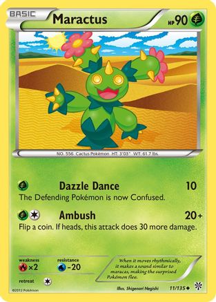 Maractus (11/135) [Black & White: Plasma Storm] Reverse Holofoil