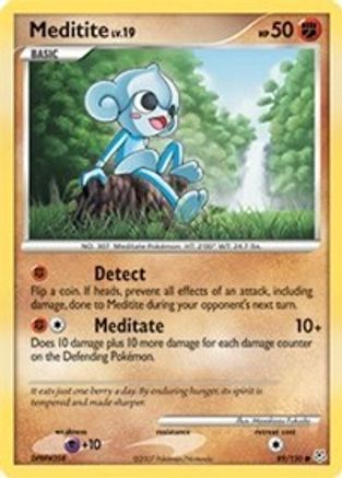Meditite (89/130) [Diamond & Pearl: Base Set] Reverse Holofoil