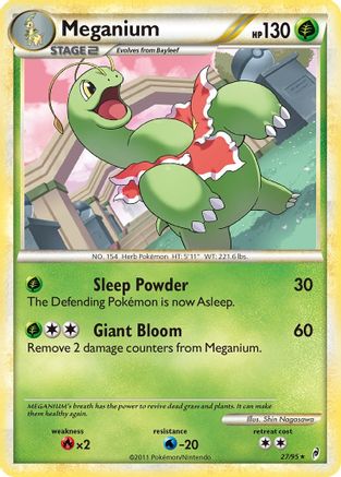 Meganium (27/95) [HeartGold & SoulSilver: Call of Legends] Reverse Holofoil