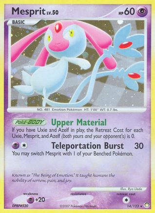Mesprit (14/123) [Diamond & Pearl: Mysterious Treasures] Reverse Holofoil