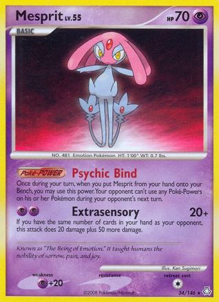 Mesprit (34/146) [Diamond & Pearl: Legends Awakened] Reverse Holofoil