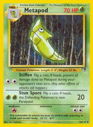 Metapod (54/110) [Legendary Collection] Reverse Holofoil