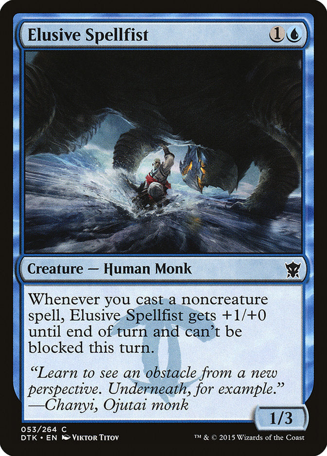 Elusive Spellfist [Dragons of Tarkir] Foil