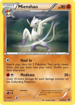 Mienshao (68/99) [Black & White: Next Destinies] Reverse Holofoil
