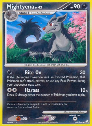 Mightyena (66/146) [Diamond & Pearl: Legends Awakened] Reverse Holofoil