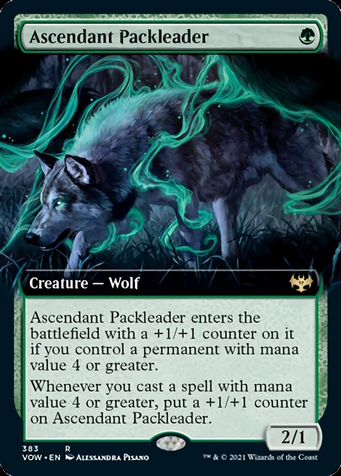 Ascendant Packleader (Extended Art) [Innistrad: Crimson Vow] Foil