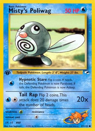 Misty's Poliwag (87/132) [Gym Heroes Unlimited]