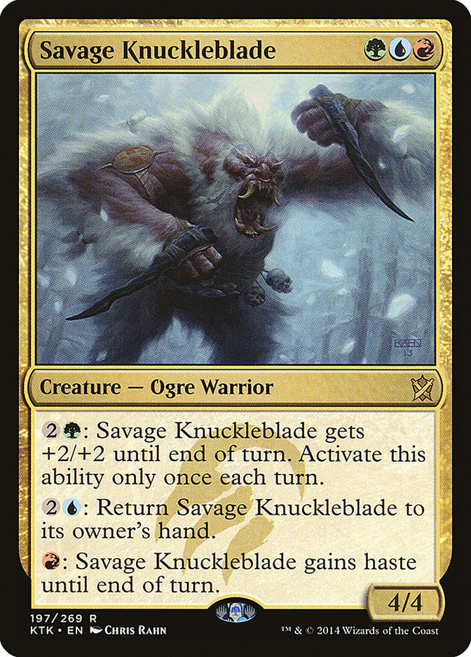 Savage Knuckleblade [Khans of Tarkir] Foil