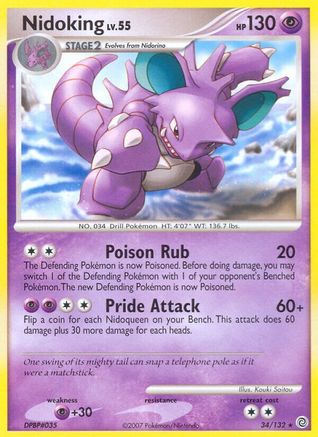 Nidoking (34/132) [Diamond & Pearl: Secret Wonders] Reverse Holofoil