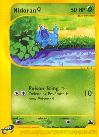 Nidoran (82/144) (Female) [Skyridge] Reverse Holofoil