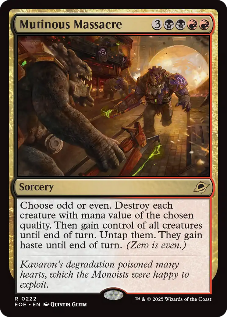 Mutinous Massacre [Edge of Eternities] Foil