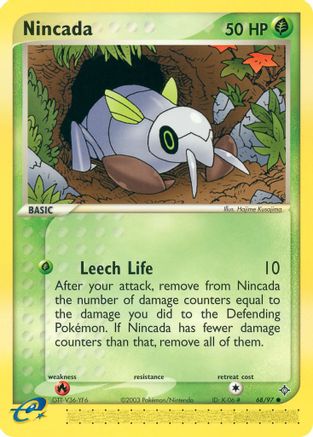 Nincada (68/97) [EX: Dragon] Reverse Holofoil