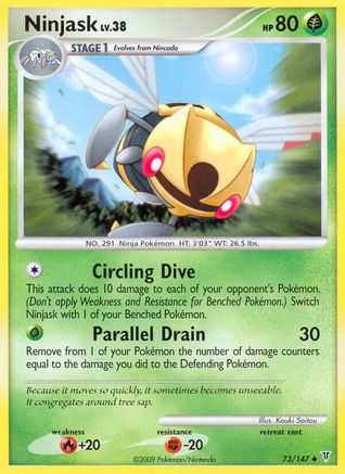 Ninjask (73/147) [Platinum: Supreme Victors] Reverse Holofoil