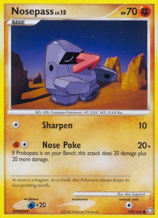 Nosepass (109/146) [Diamond & Pearl: Legends Awakened] Reverse Holofoil