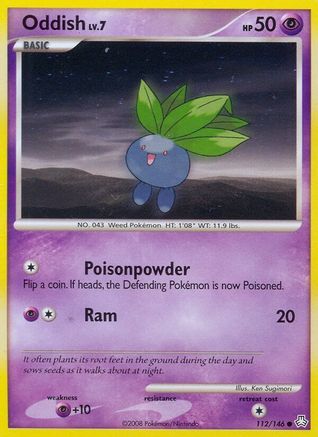 Oddish (112/146) [Diamond & Pearl: Legends Awakened] Reverse Holofoil
