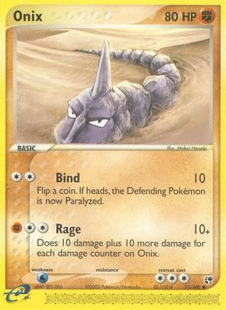 Onix (71/100) [EX: Sandstorm] Reverse Holofoil