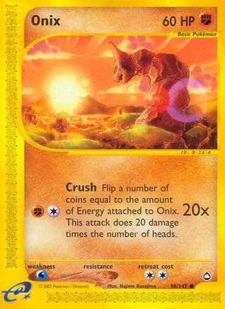 Onix (98/147) [Aquapolis] Reverse Holofoil