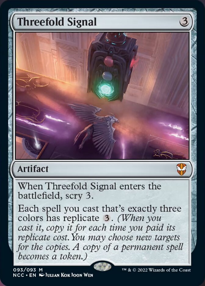 Threefold Signal [Streets of New Capenna Commander] Foil