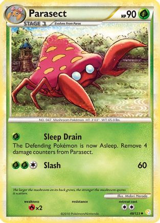 Parasect (48/123) [HeartGold & SoulSilver: Base Set] Reverse Holofoil