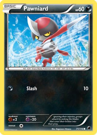 Pawniard (71/116) [Black & White: Plasma Freeze] Reverse Holofoil