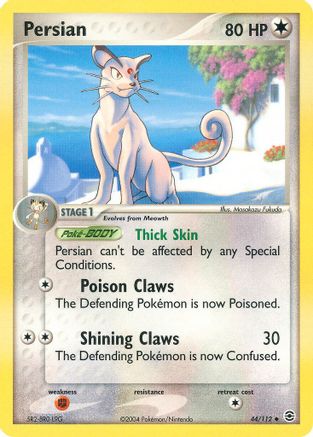 Persian (44/112) [EX: FireRed & LeafGreen] Reverse Holofoil