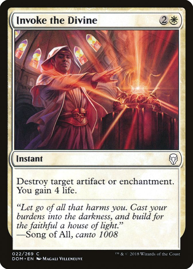 Invoke the Divine [Dominaria] Foil