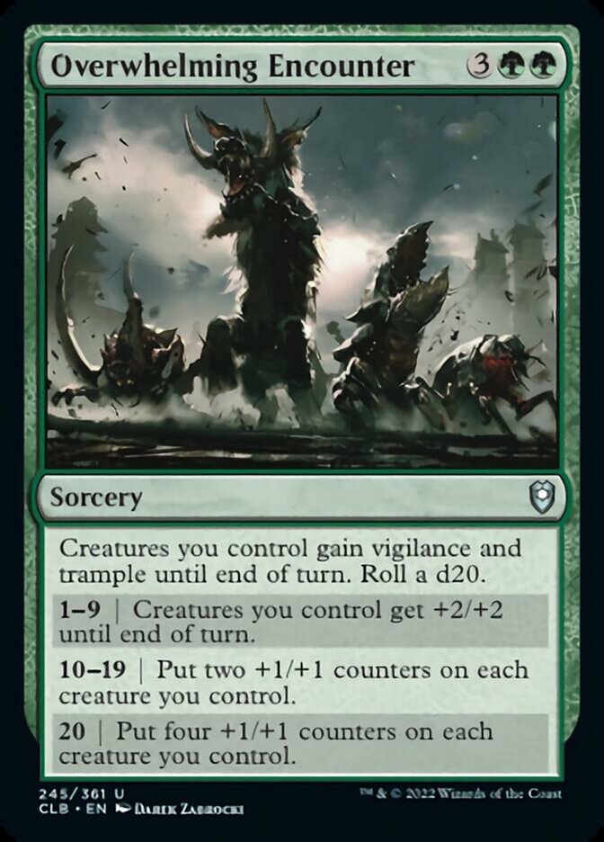 Overwhelming Encounter [Commander Legends: Battle for Baldur's Gate] Foil
