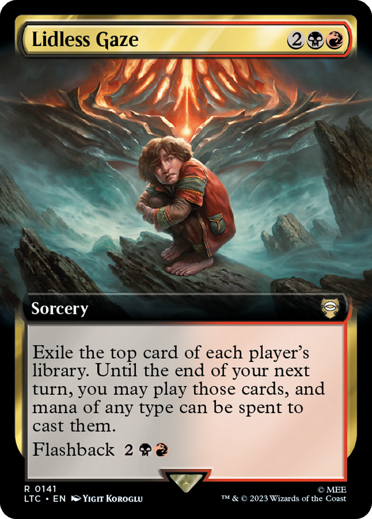 Lidless Gaze (Extended Art) [The Lord of the Rings: Tales of Middle-Earth Commander] Foil