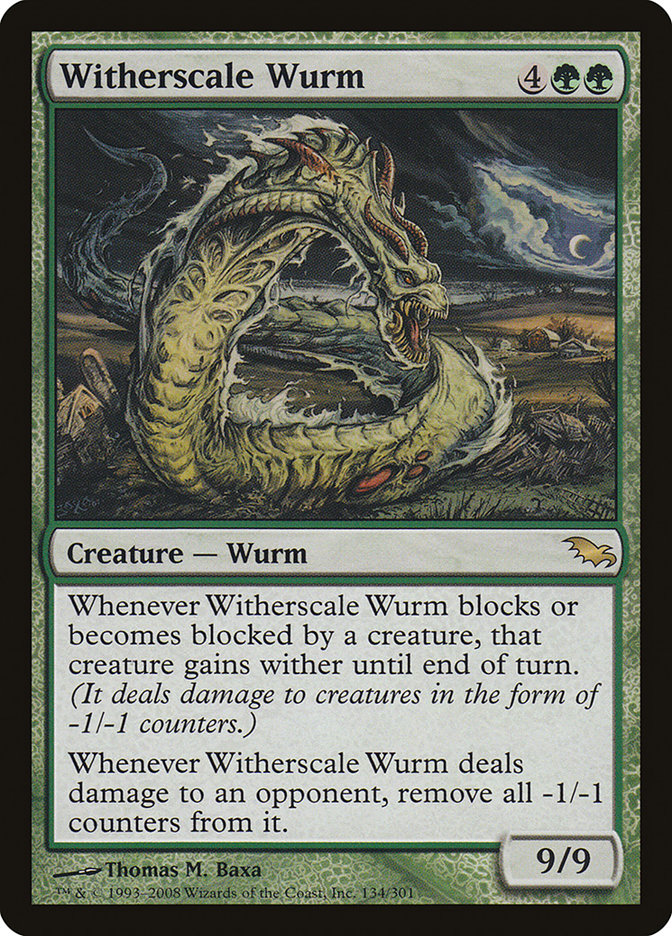 Witherscale Wurm [Shadowmoor] Foil