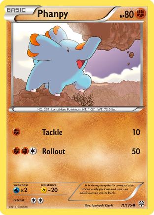 Phanpy (71/135) [Black & White: Plasma Storm] Reverse Holofoil