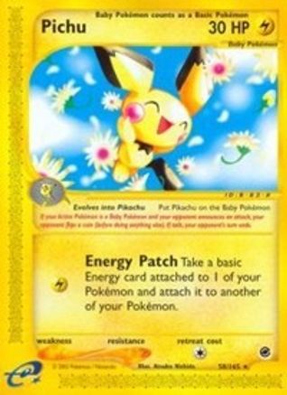Pichu (58/165) [Expedition: Base Set] Reverse Holofoil